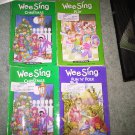 G lot set of 4 book books children's SING ALONG WEE SING home activity