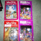 I lot set of 4 book books children's SING ALONG WEE SING home activity