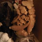 SQUASH FLOWER JADE ROCK STONE DECORATIVE COLLECTIBLE FIGURINE HOME