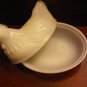 VINTAGE 1950'S MILK GLASS CANDY HOLDER JAR DECORATIVE COLLECTIBLE FIGURINE HOME
