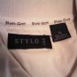 stripe b STYLO GOLF SHIRT LAS VEGAS XL MEN'S CLOTHES CLOTHING CREME RIBBED COLLAR STRIPE