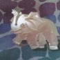 D WHITE SHELL ELEPHANT VINTAGE PIN DECORATIVE COLLECTIBLE HOME MEN'S WOMEN'S CLOTHING ACCESSORY
