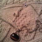 cat eye moonstone moon stone medium necklace VINTAGE JEWELRY WOMEN'S FASHION CLOTHING ACCESSORY