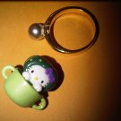 GREEN HEAD SQUASH HELLO KITTY CHARM decorative figurine collectible gift cartoon kids figure doll