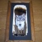 Proud Wolf Feather Art Hand Painted WILD Turkey TAIL Sue Perry Rufus