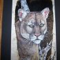 WILD PUMA Feather Art Turkey Tail Hand Painted Rooster Sue Perry Rufus Original ART WILD