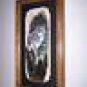 Standing WOLF Wild Turkey Feathers Hand Painted Feather Sue Perry Rufus Original ART
