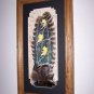 GOLD FINCH BIRDS Turkey Wing Feathers Hand Painted ART Sue Perry Rufus Original