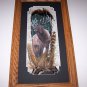 Bugling Bull ELK Wild Turkey TAIL Feather Hand Painted  Sue Perry Rufus Original