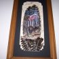 Spring Gobbler Wild Turkey Feather Hand Painted WING Sue Perry Rufus Original ART