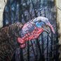 Spring Gobbler Wild Turkey Feather Hand Painted WING Sue Perry Rufus Original ART