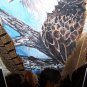 Beautiful American Bald Eagle Hand Painted Turkey Wing Feathers Art