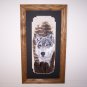 Grey Wild Wolf Hand painted on Turkey Wing Feathers Signed