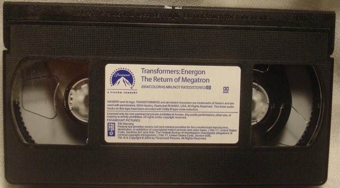 transformers energon the return of megatron dvd 2004