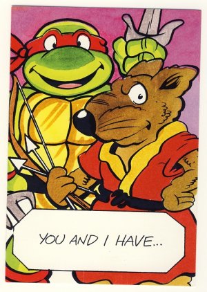 Raphael & Master Splinter Friendship Greeting Card - Ninja Turtles - TMNT