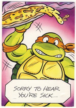 Michaelangelo Get Well Soon Greeting Card - Ninja Turtles - TMNT