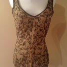 *SALE*  SILK CHIFFON WITH GREEN IRIDESCENT BEADING