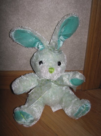 green plush bunny