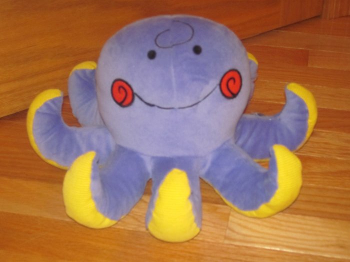 happy angry plush octopus