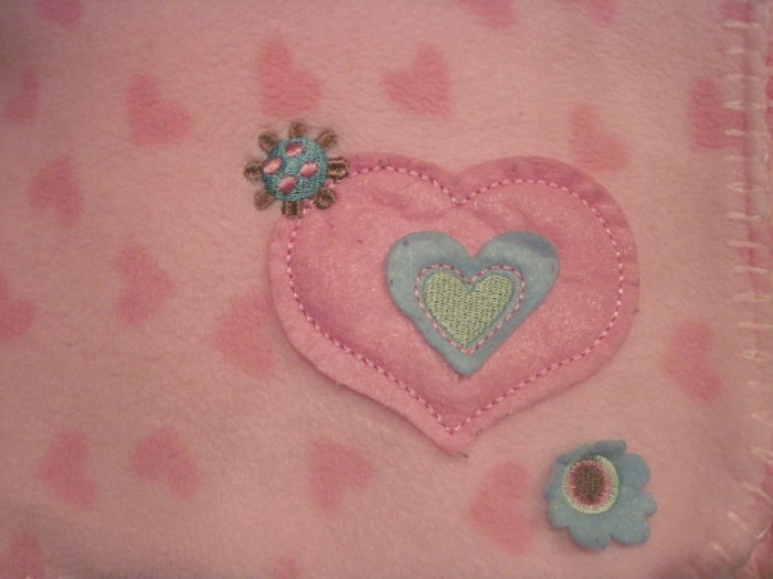 Target Circo Pink Heart Fleece Baby Blanket