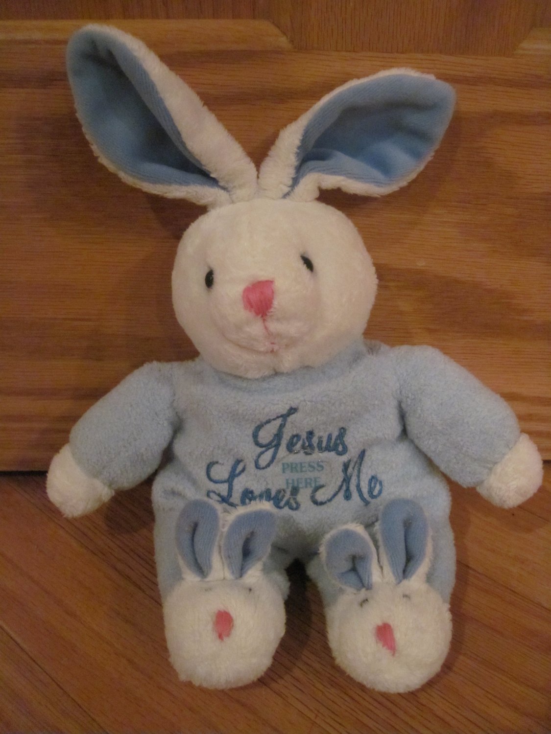 jesus loves me stuffed bunny