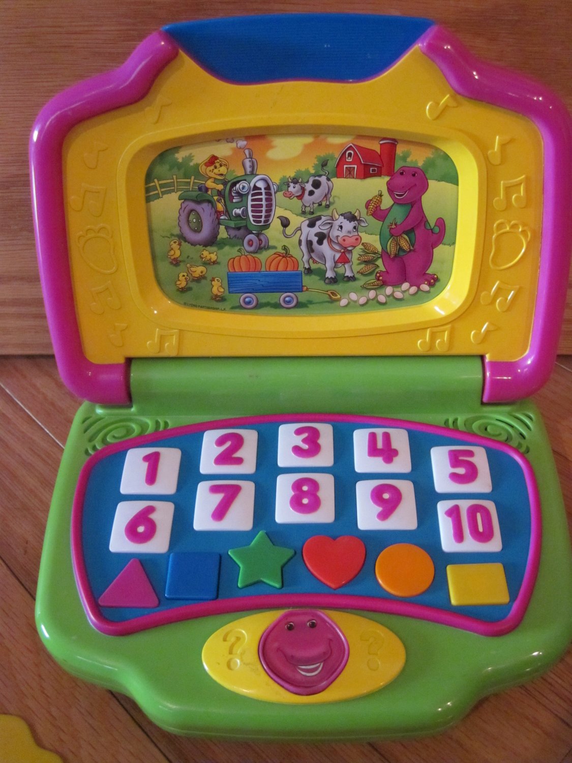 Barney the Dinosaur Laptop Computer Learning Toy