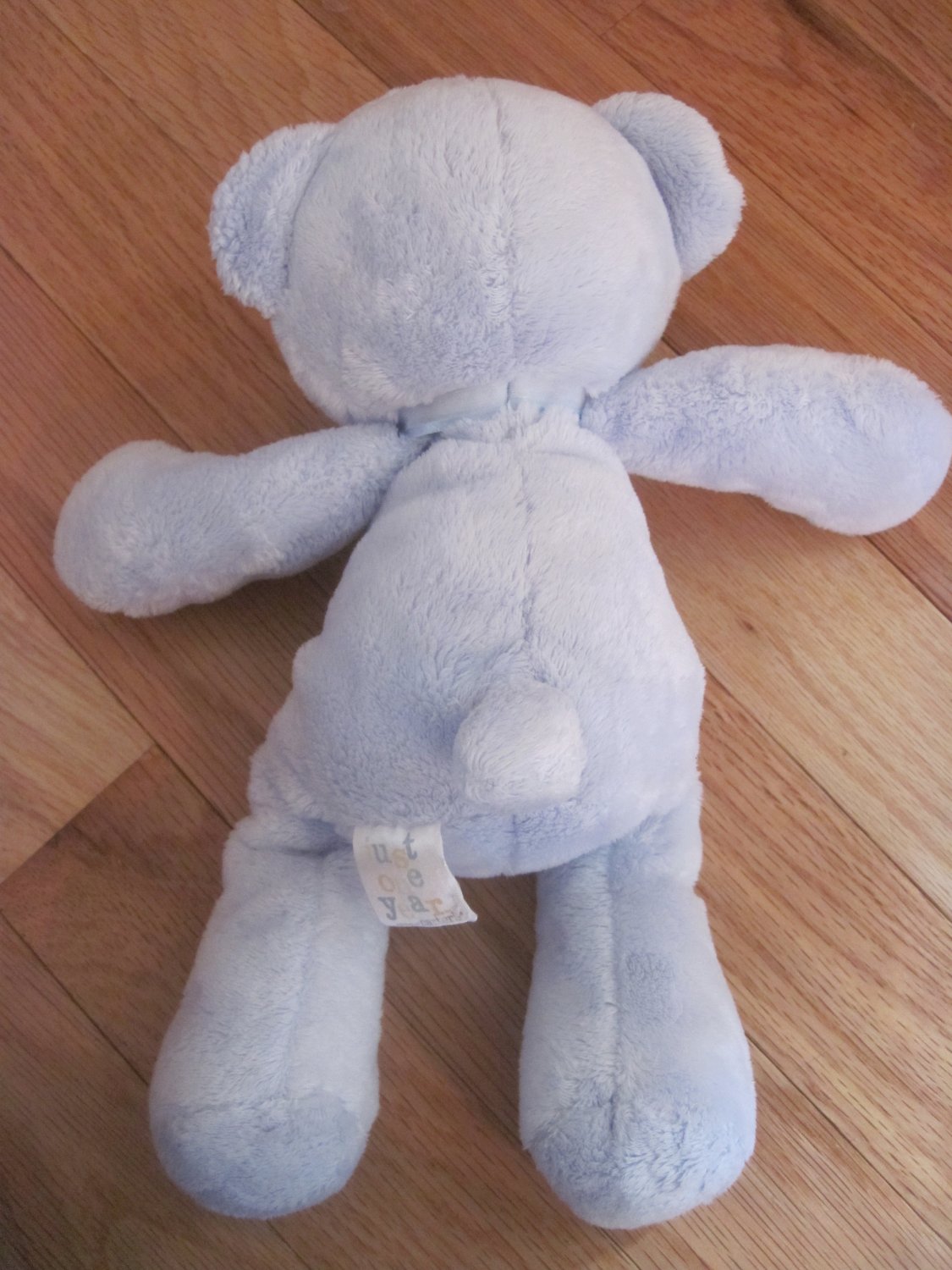 Carters Just One Year Plush Blue Teddy My First Bear Train