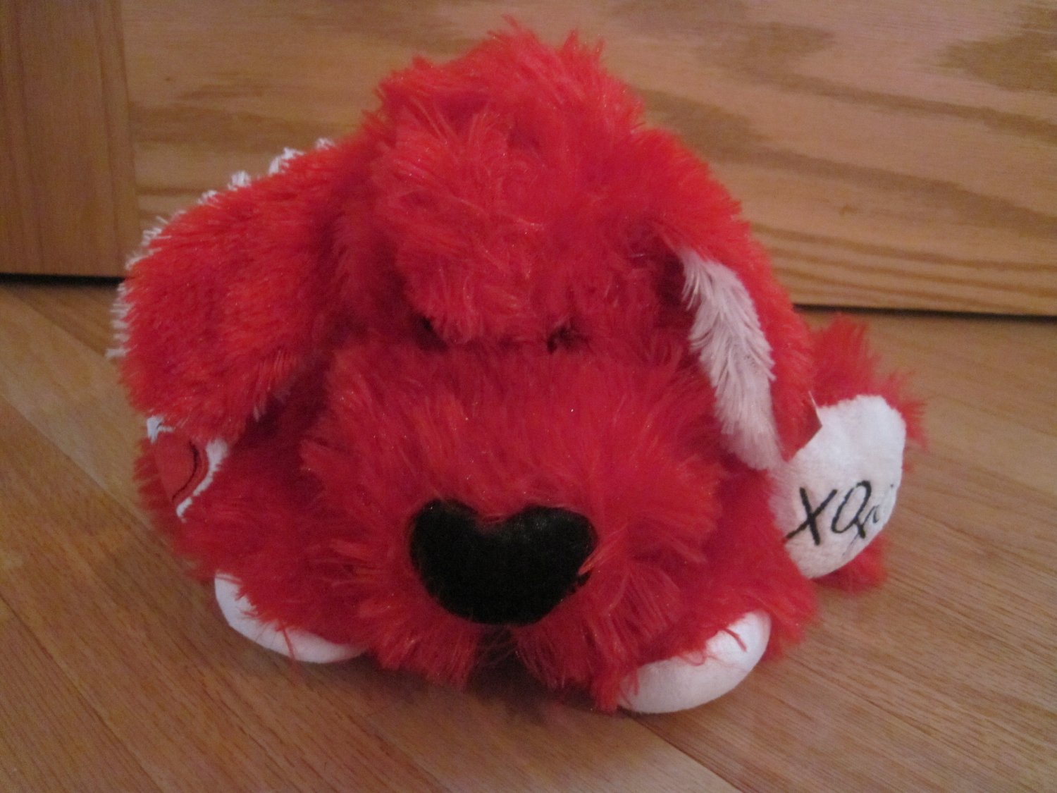 valentine plush dog