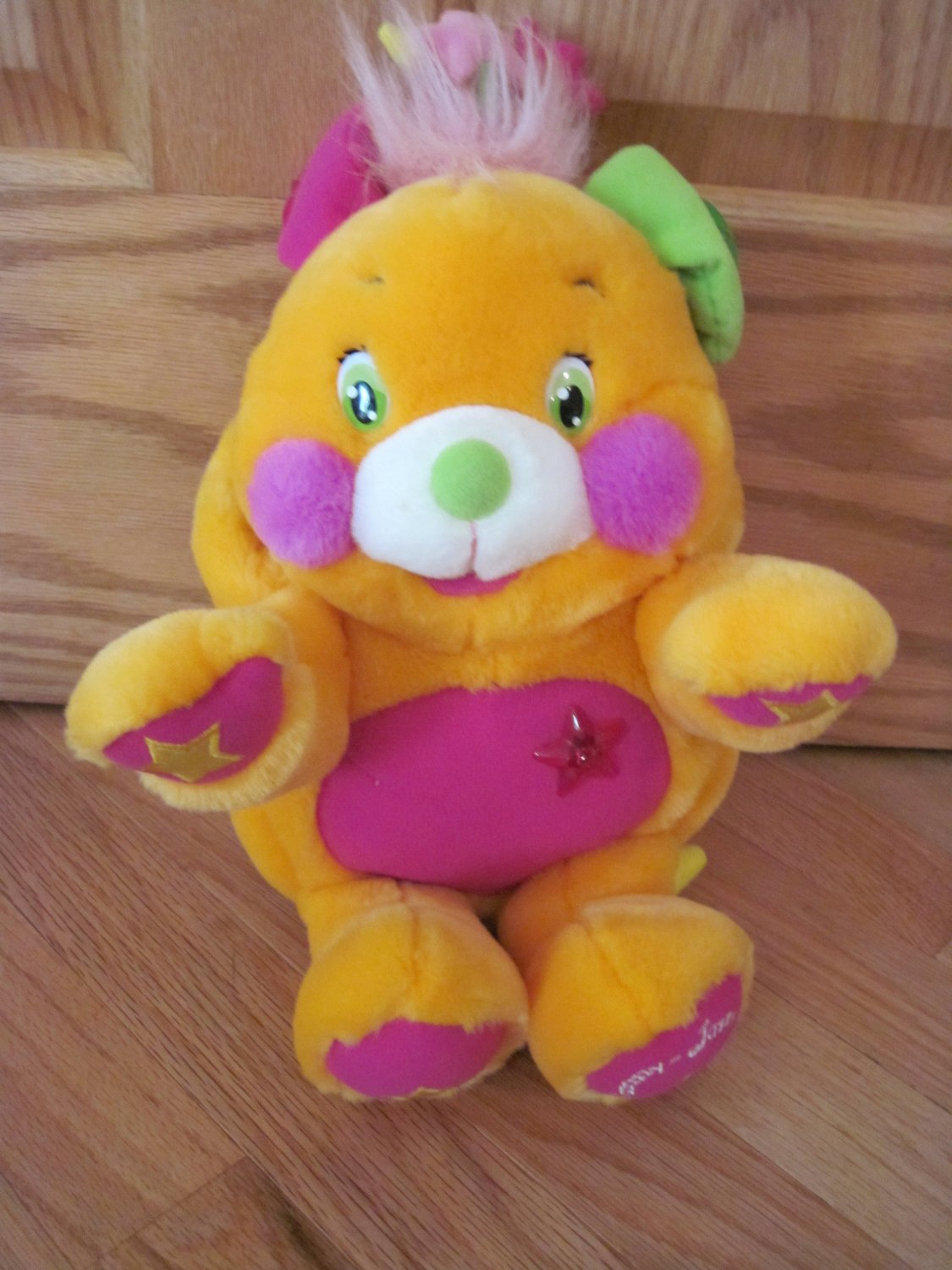 Popples Pizzazzy Jazzy Orange Talking Light Up Plush Toy