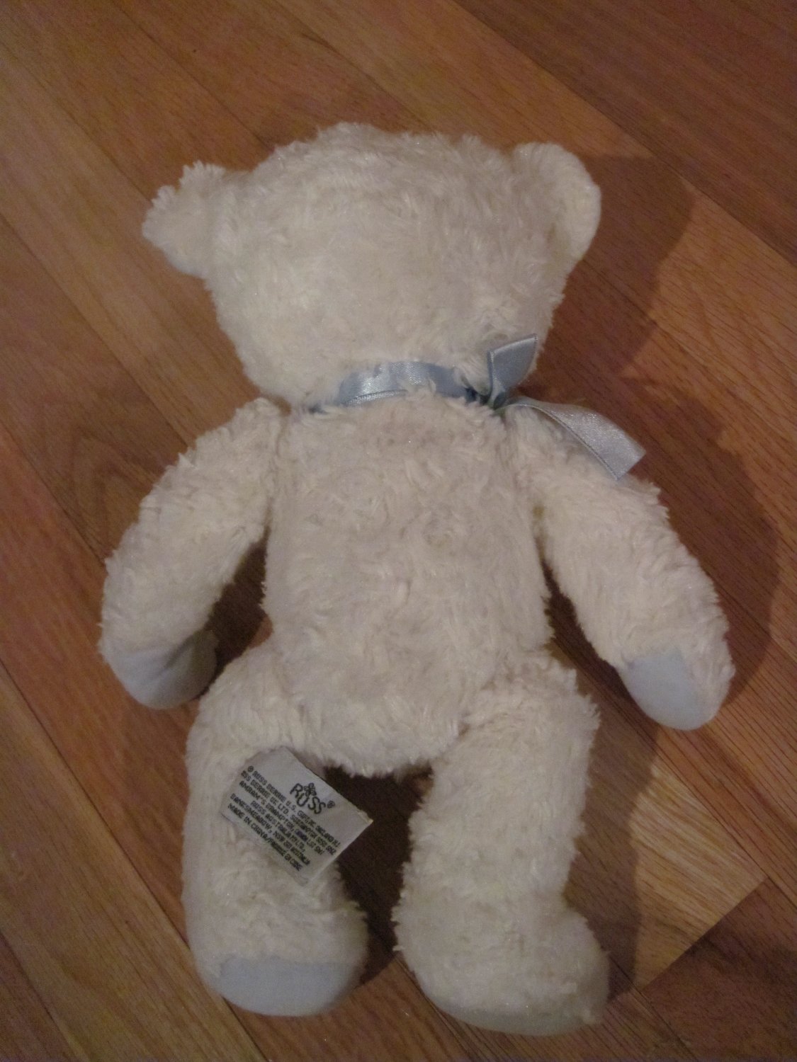 teddy bear blue ribbon