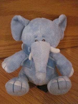 blue elephant baby toy