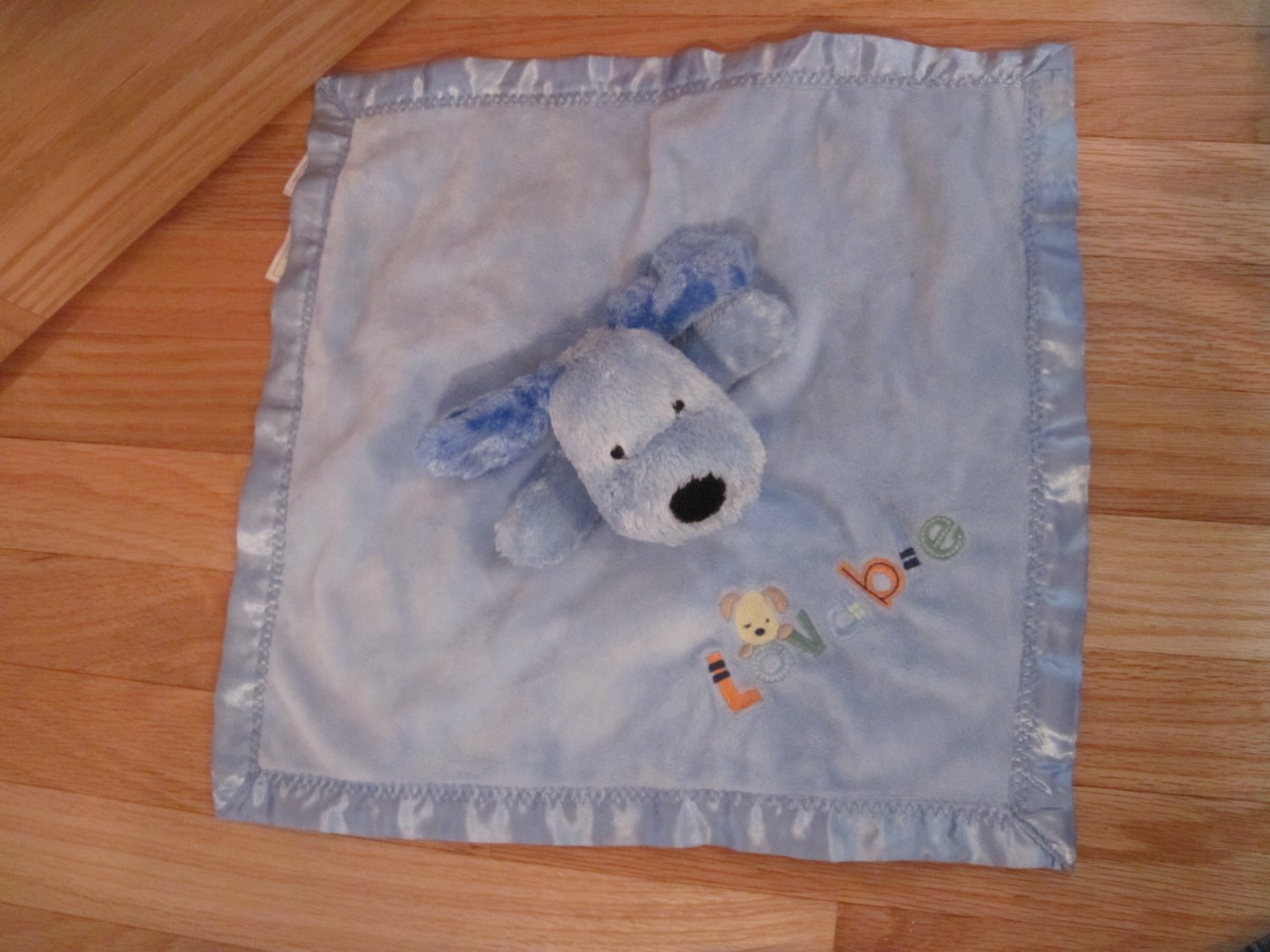 blue dog lovey blanket