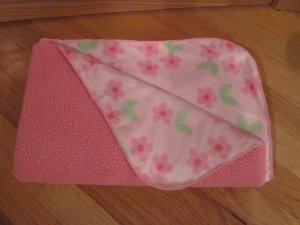 pink flower blanket
