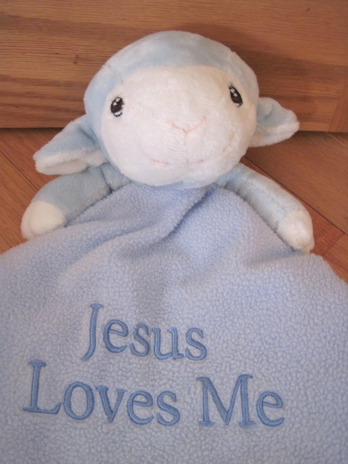 jesus loves me stuffed lamb