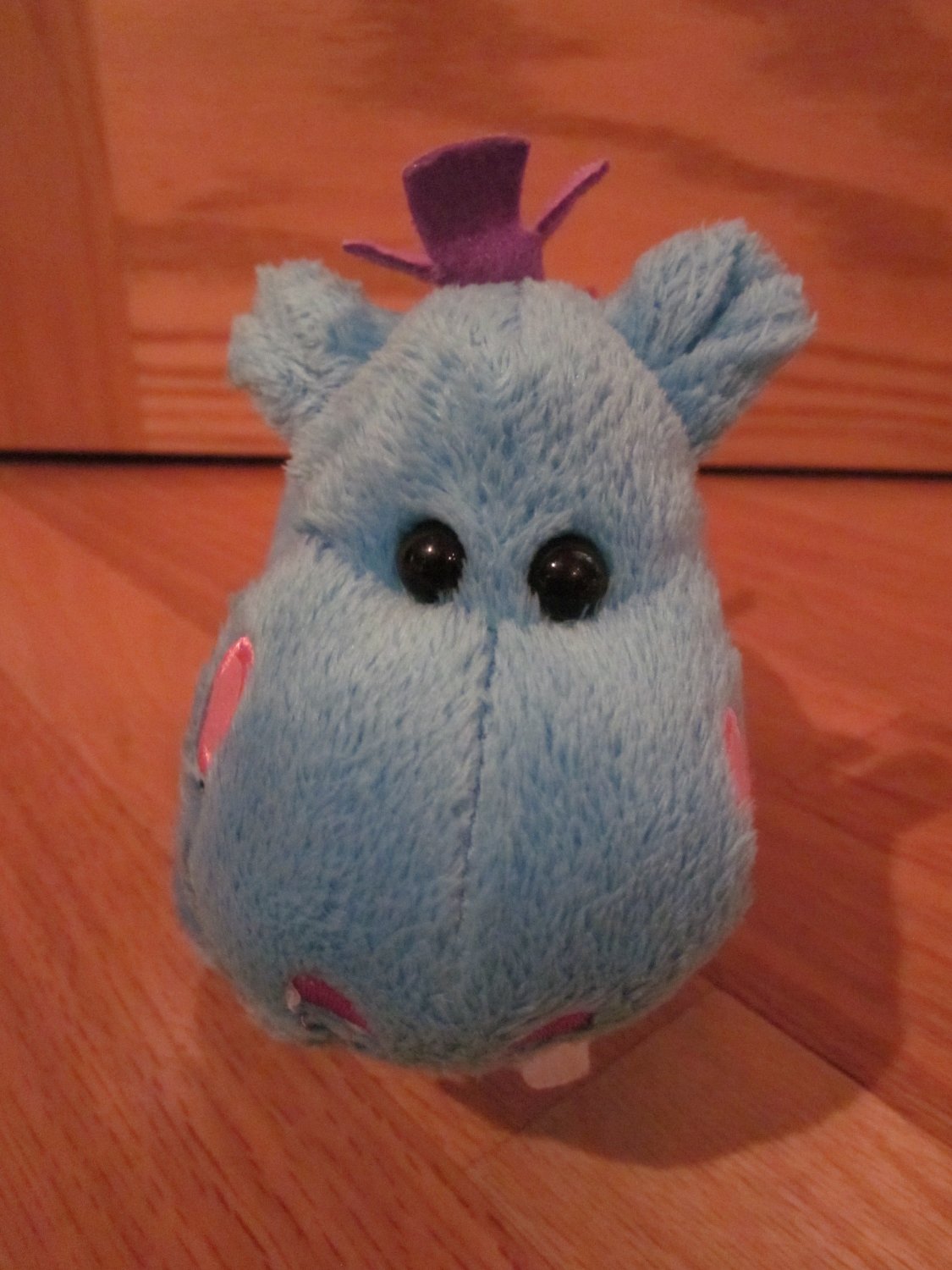 blue stuffed hippo