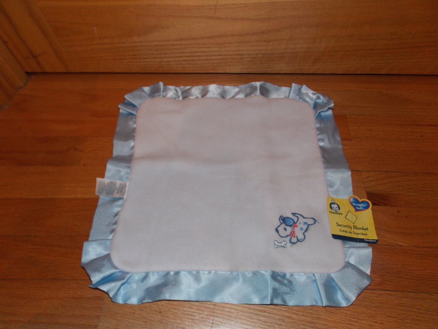 blue puppy security blanket