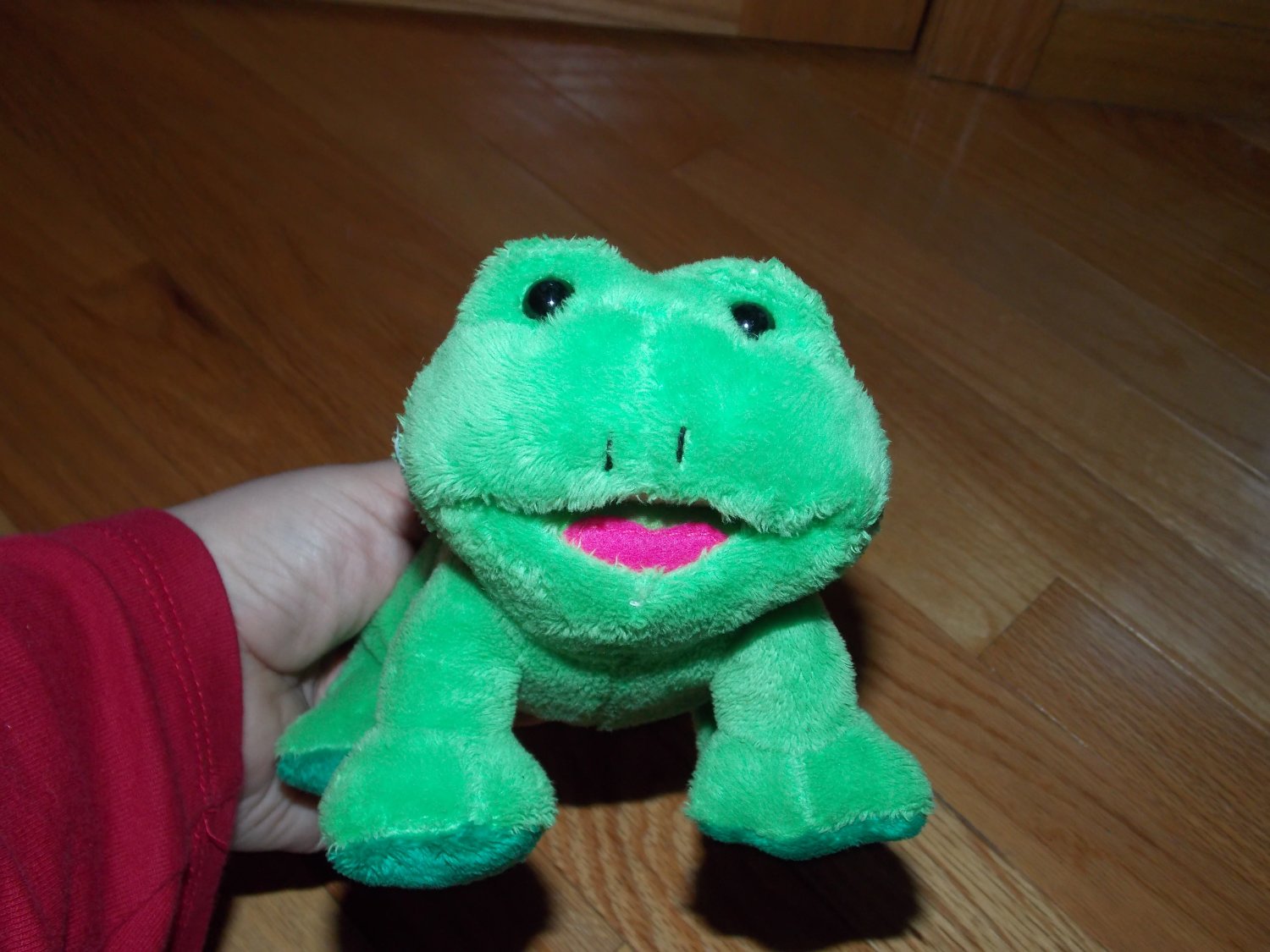 Best Made Toys Plush Green Frog Toy Pink Tongue