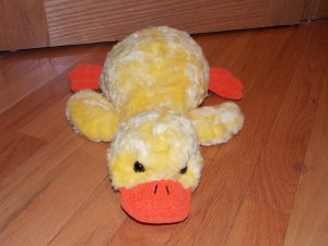 yellow platypus stuffed animal