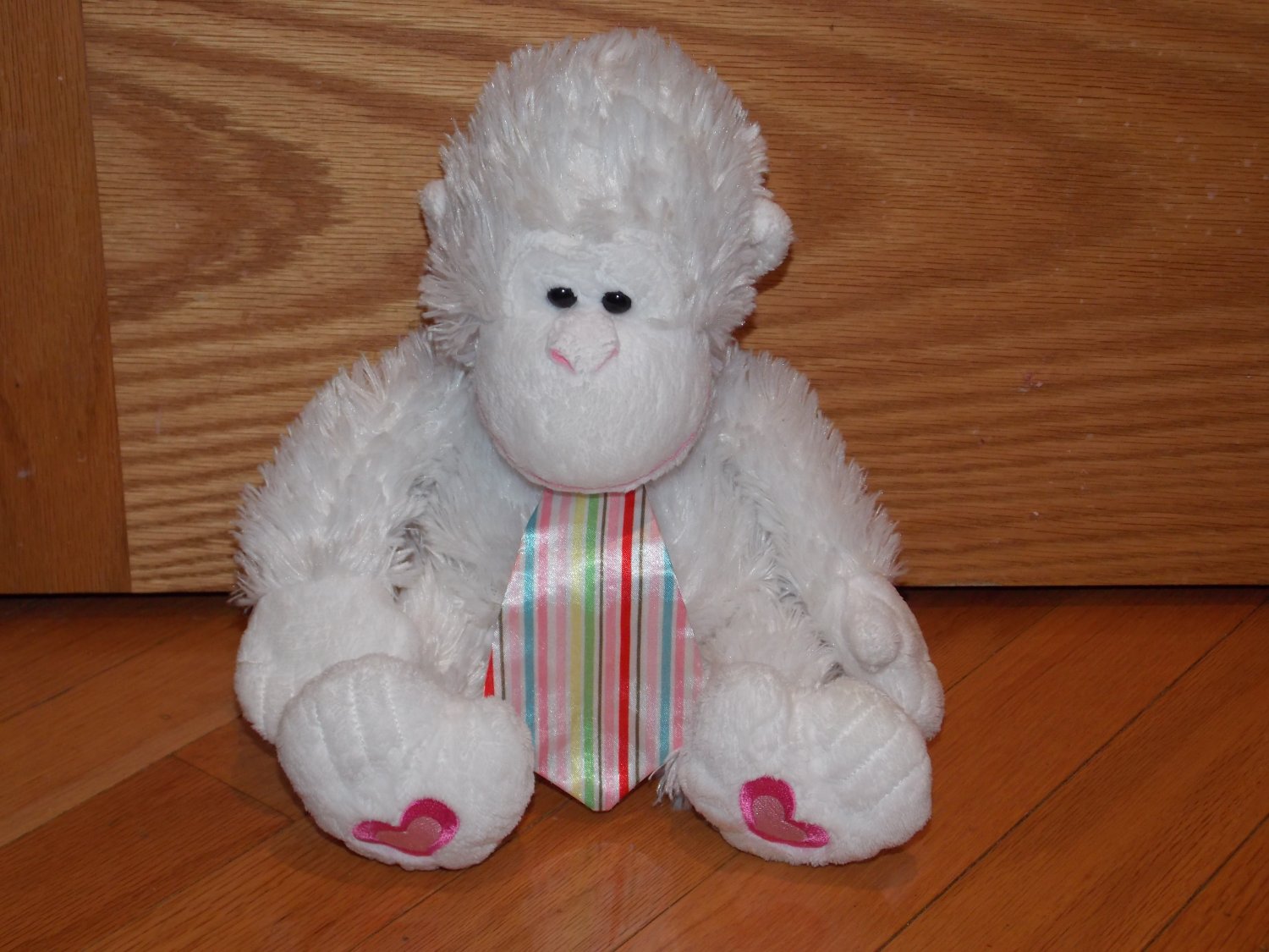 white plush monkey