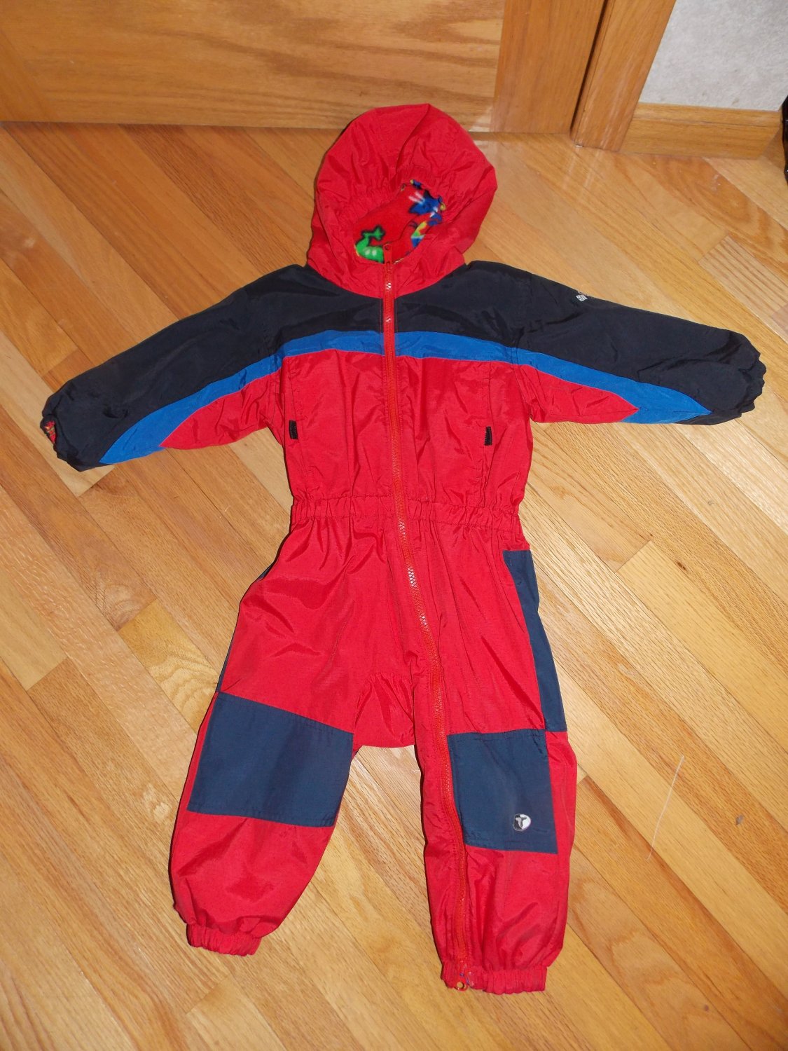 Columbia Sportswear Company Tectonite Red Blue Black One Piece Snowsuit ...