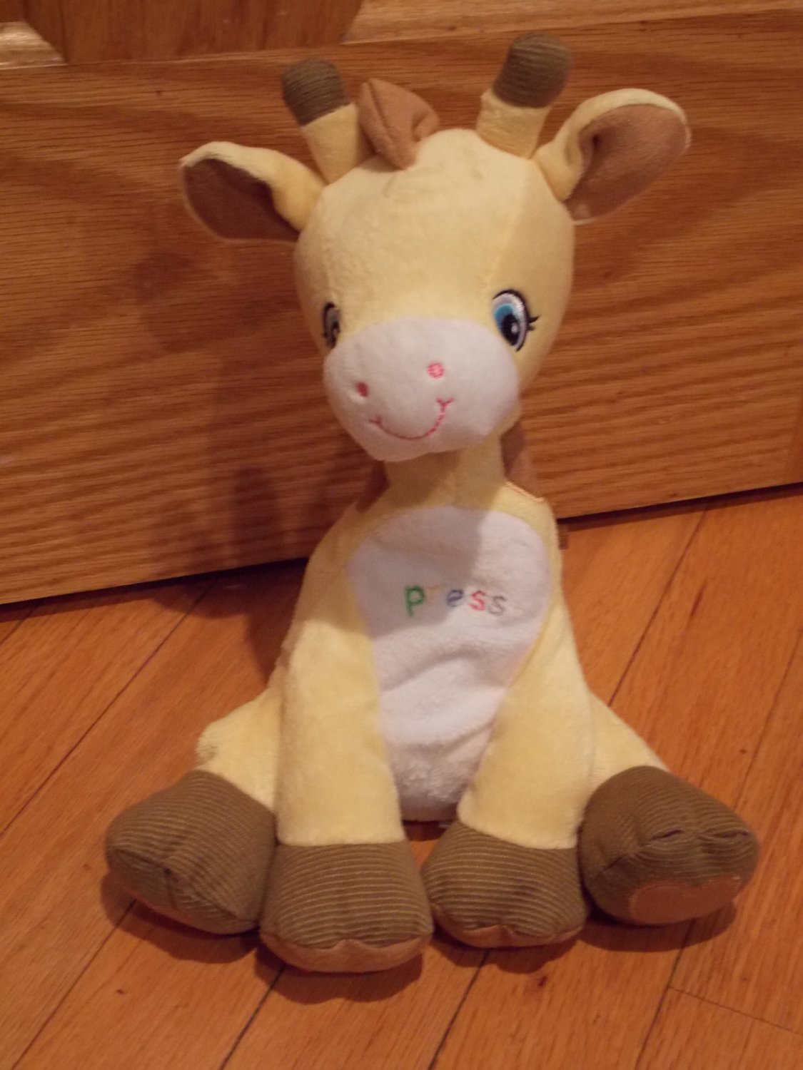 yellow giraffe plush toy