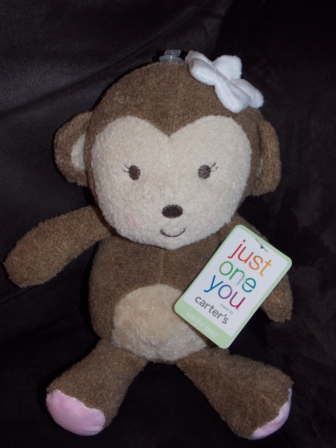 carter's monkey musical plush toy