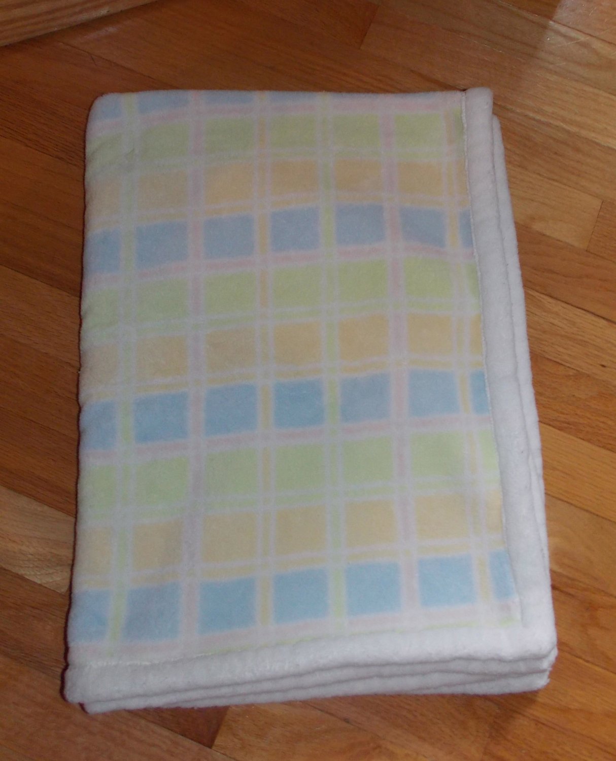 green fleece baby blanket