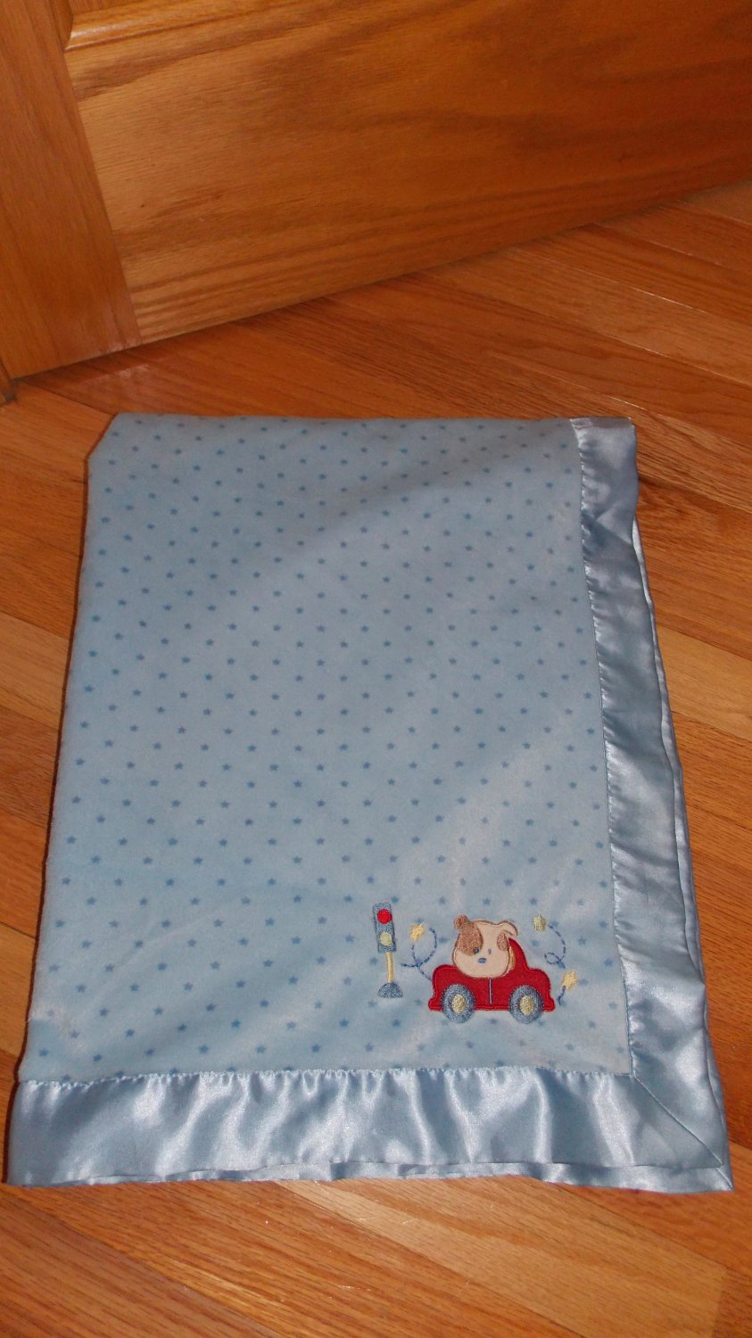 blue baby sweet carter's blanket Star Child Blue Baby Blanket Mine Car Carters of Red Puppy