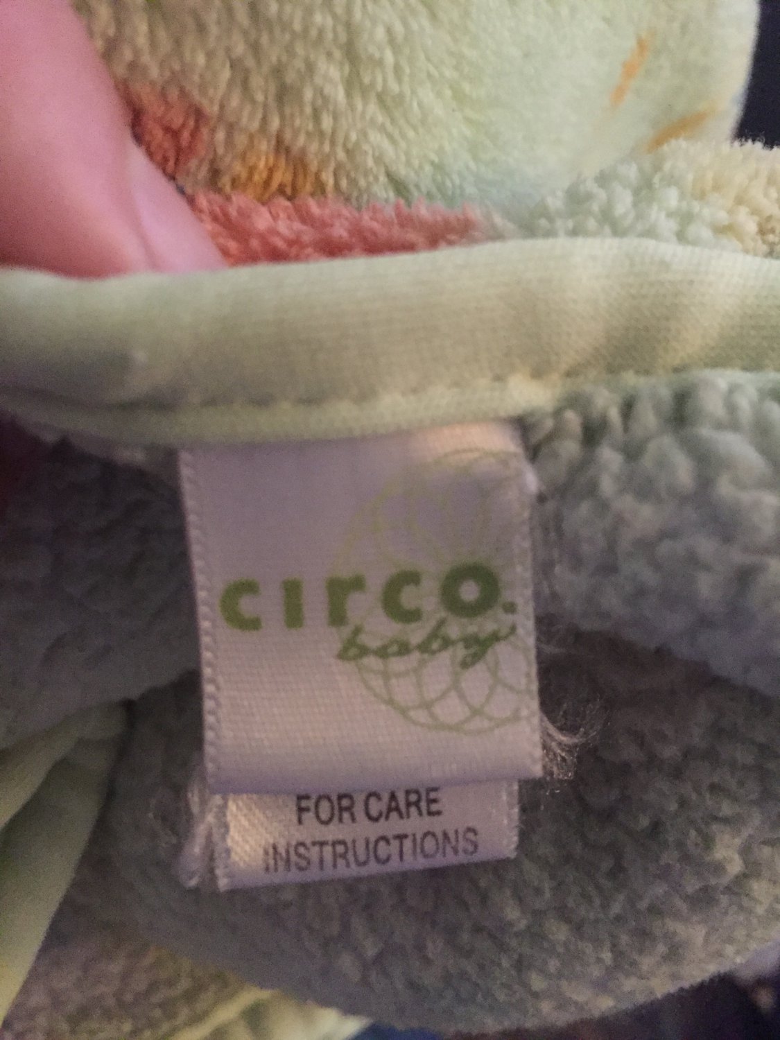 Circo Target Green Jungle Animals Fleece Baby Blanket Zebra Elephant