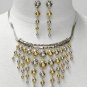 Silver & Gold Ball Drop Necklace