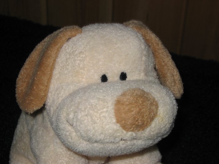 Ty Pluffies Plopper Puppy Dog Plush Stuffed Toy 2002 Cream/tan Sewn Eyes G6 for sale online 