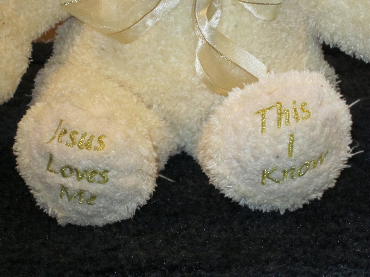 jesus loves me plush lamb