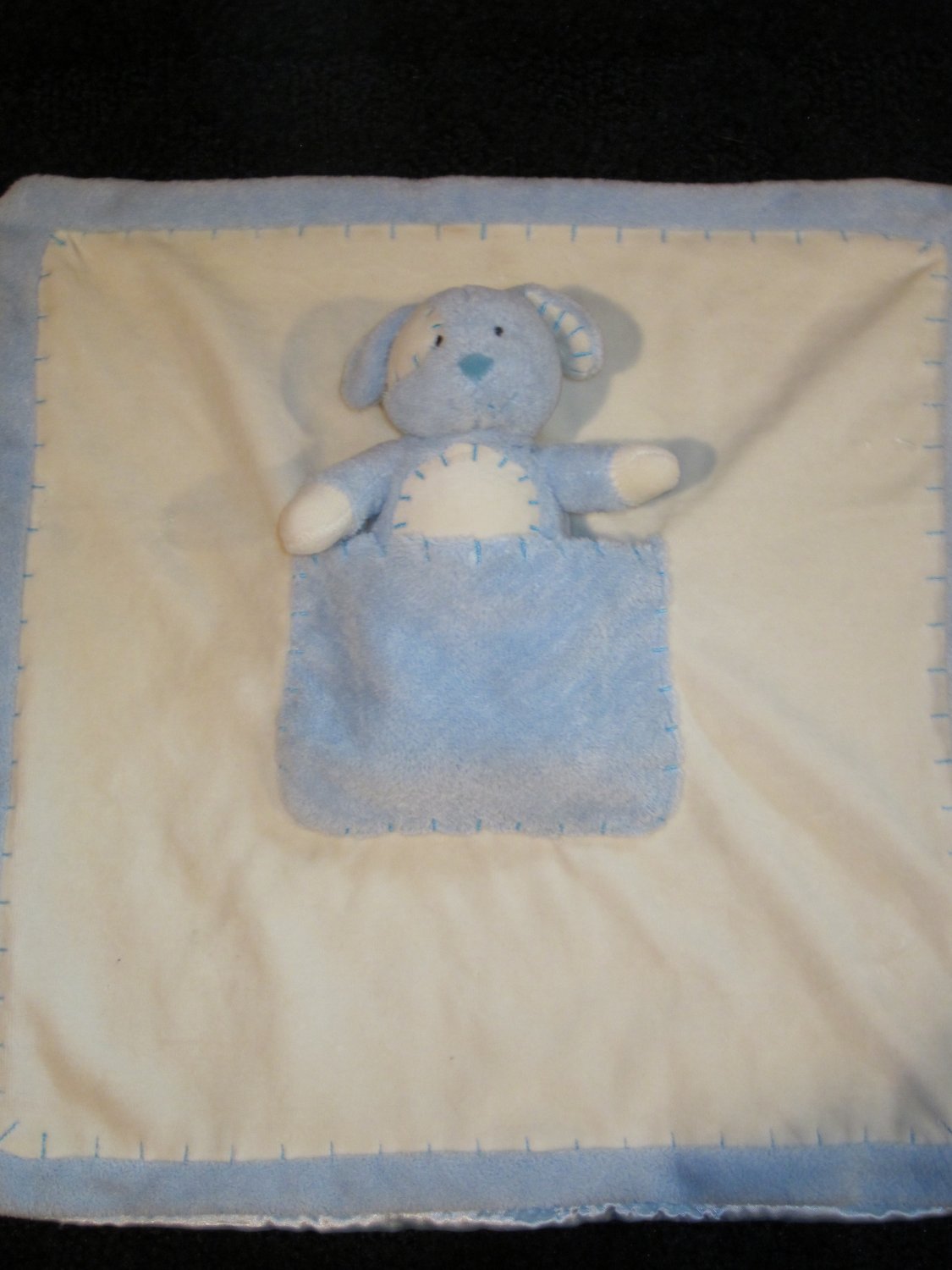 blue puppy security blanket