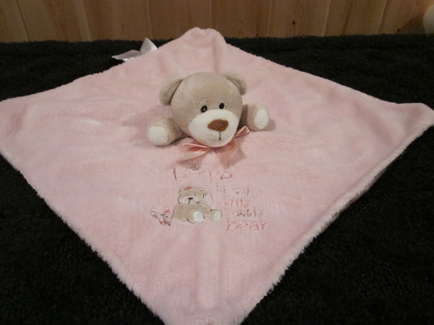 carter's teddy bear security blanket